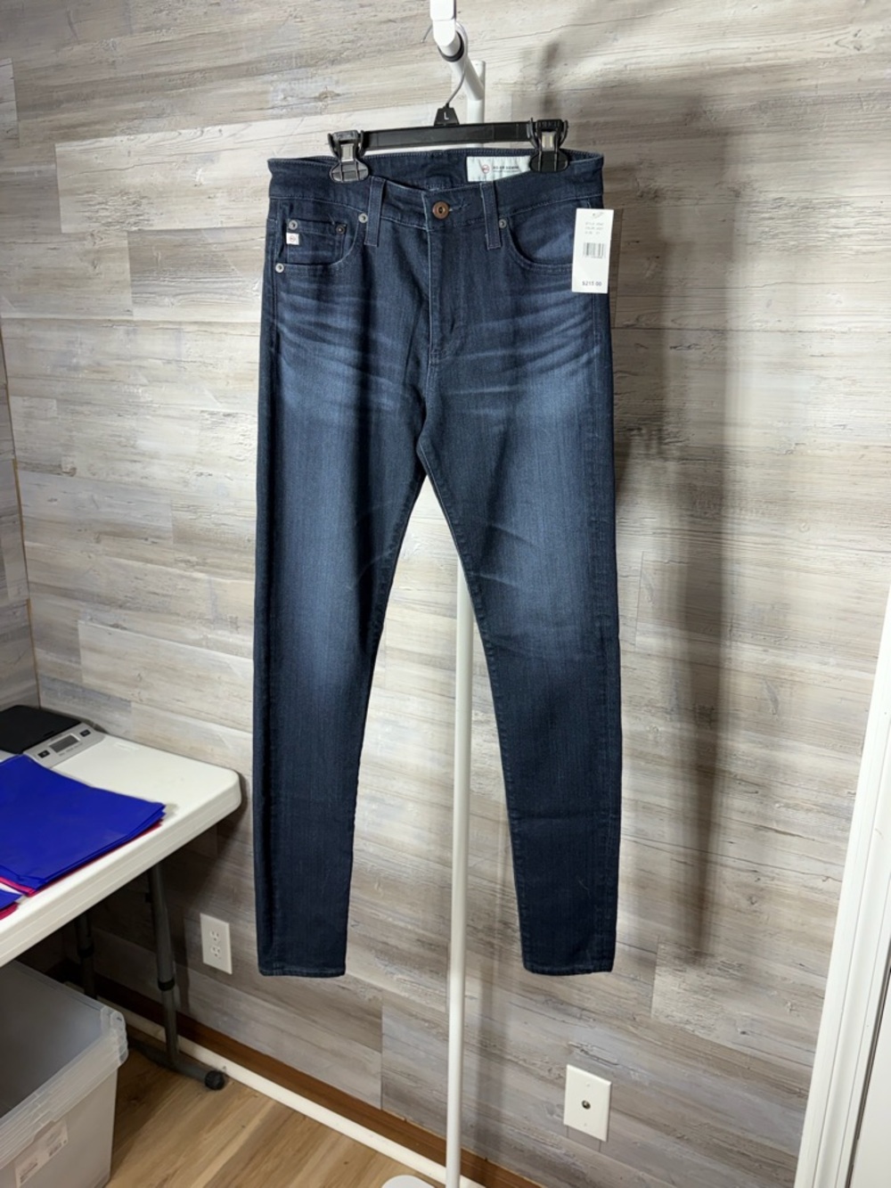 Ag Adriano Goldschmied Dark Indigo Skinny Jeans 1882